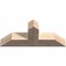 Ekena Millwork Portland Smooth Timber Gable Bracket, Douglas Fir, 36"W x 15"H x 5 1/2"D x 5 1/2"F, 10/12 Pitch GBW036X15X0606POR00SDF - alternate 4